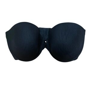 Wacoal Strapless Bra Black Womens Size 36D Smooth Molded Full Coverage